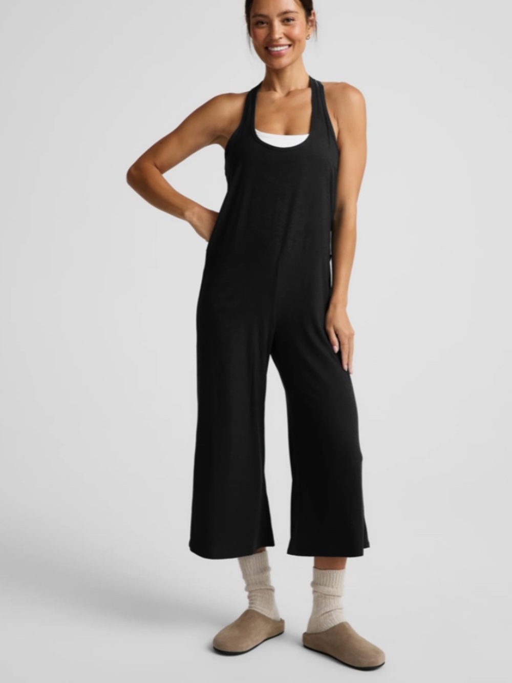 Beyond Yoga Featherweight Jumpsuit 'Darkest Night' Medium
